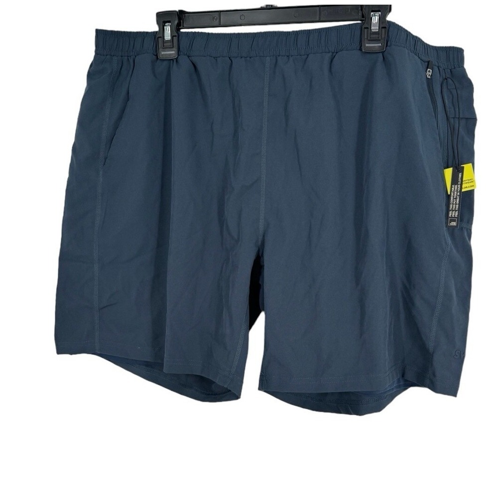 Swet Tailor Men's Navy Blue Workout Drawstring Shorts 2XL